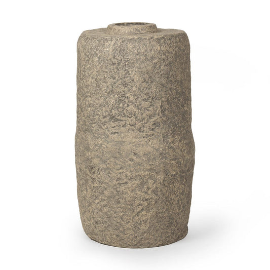Mercana - Rama Large Gray Paper Mache Floor Vase - 70203_CLOSEOUT view 1