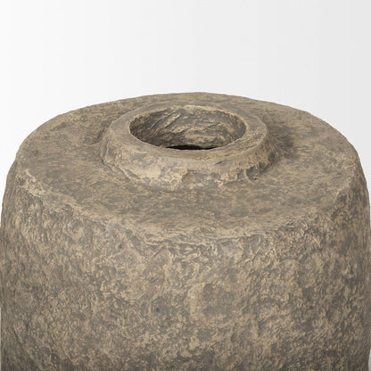 Mercana - Rama Large Gray Paper Mache Floor Vase - 70203_CLOSEOUT view 3