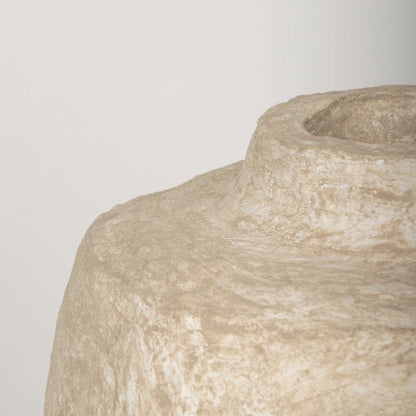 Mercana - Rama Small Beige Paper Mache Floor Vase - 70200 view 5