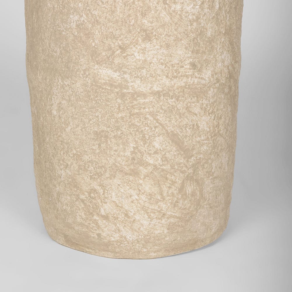 Mercana - Rama Small Beige Paper Mache Floor Vase - 70200 view 6