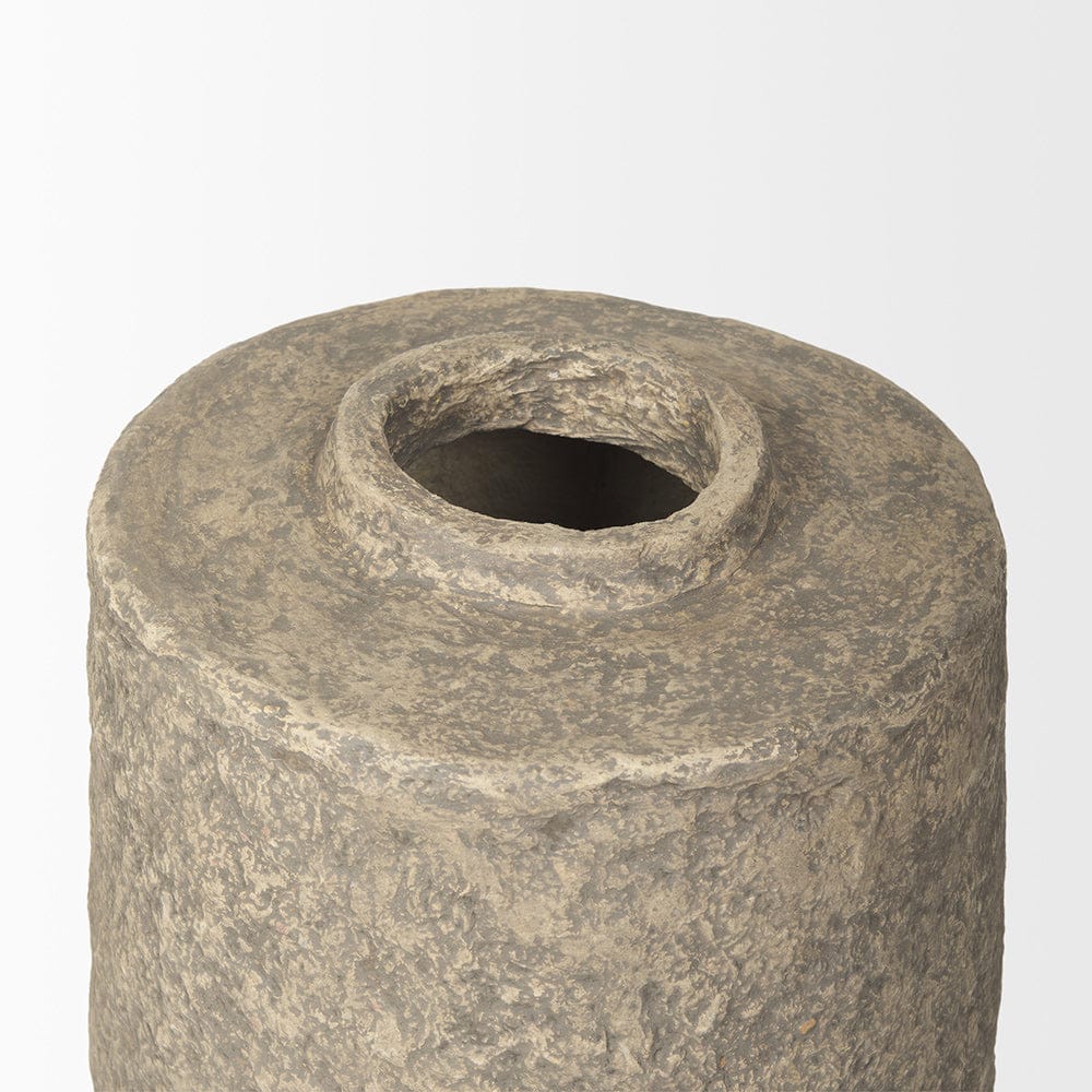 Mercana - Rama Small Gray Paper Mache Floor Vase - 70202 view 3