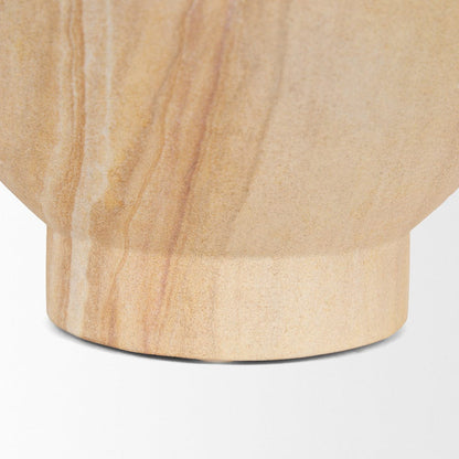 Mercana - Ramira Beige Sandstone Decorative Pedestal Bowl - 70704 view 6