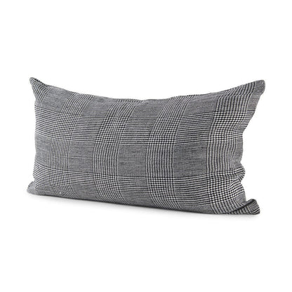 Mercana - Ramone 14 x 26 White and Black Fabric Decorative Pillow Cover - 69430 view 1