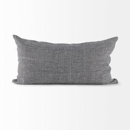 Mercana - Ramone 14 x 26 White and Black Fabric Decorative Pillow Cover - 69430 view 2