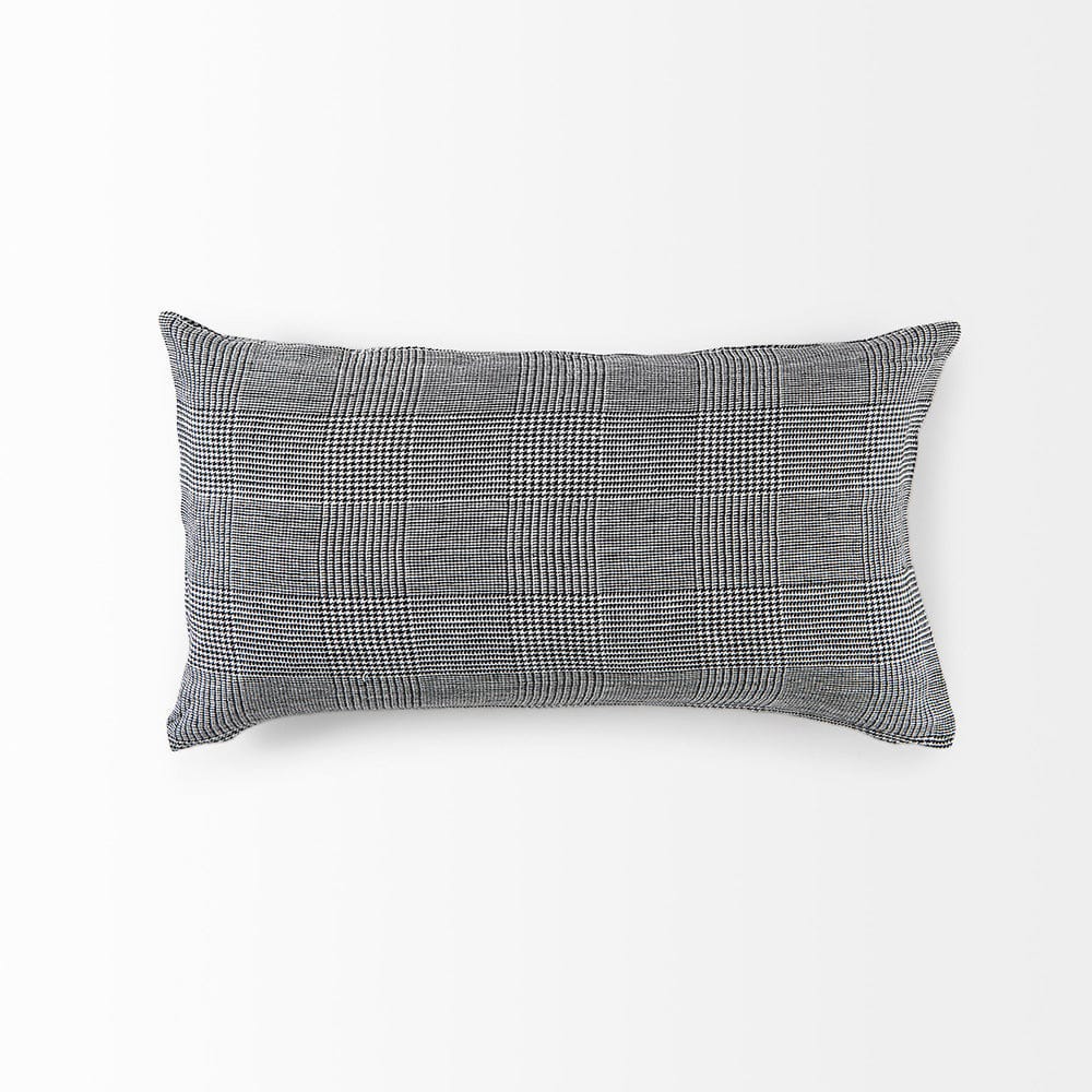 Mercana - Ramone 14 x 26 White and Black Fabric Decorative Pillow Cover - 69430 view 5