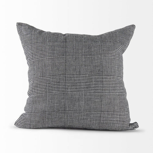 Mercana - Ramone 20 x 20 Black and White Fabric Decorative Pillow Cover - 69431 view 2