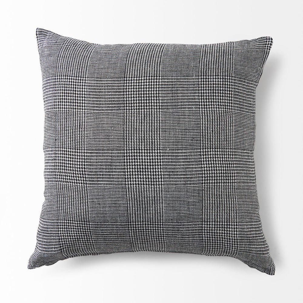 Mercana - Ramone 20 x 20 Black and White Fabric Decorative Pillow Cover - 69431 view 5