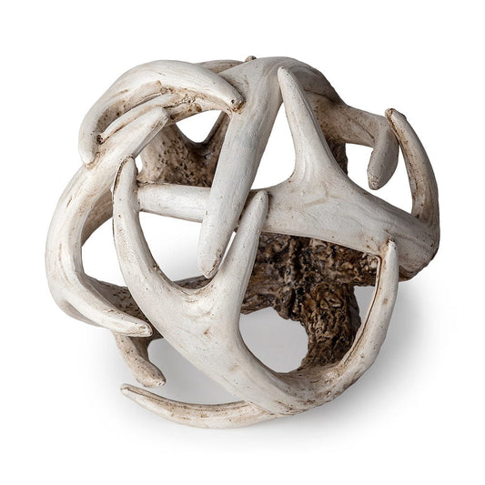 Mercana - Ramus I Small 5L x 5W Brown Antler Shaped Decorative Resin Orb Ball - 57800 view 1