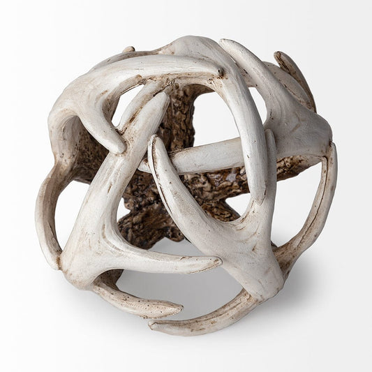 Mercana - Ramus I Small 5L x 5W Brown Antler Shaped Decorative Resin Orb Ball - 57800 view 2