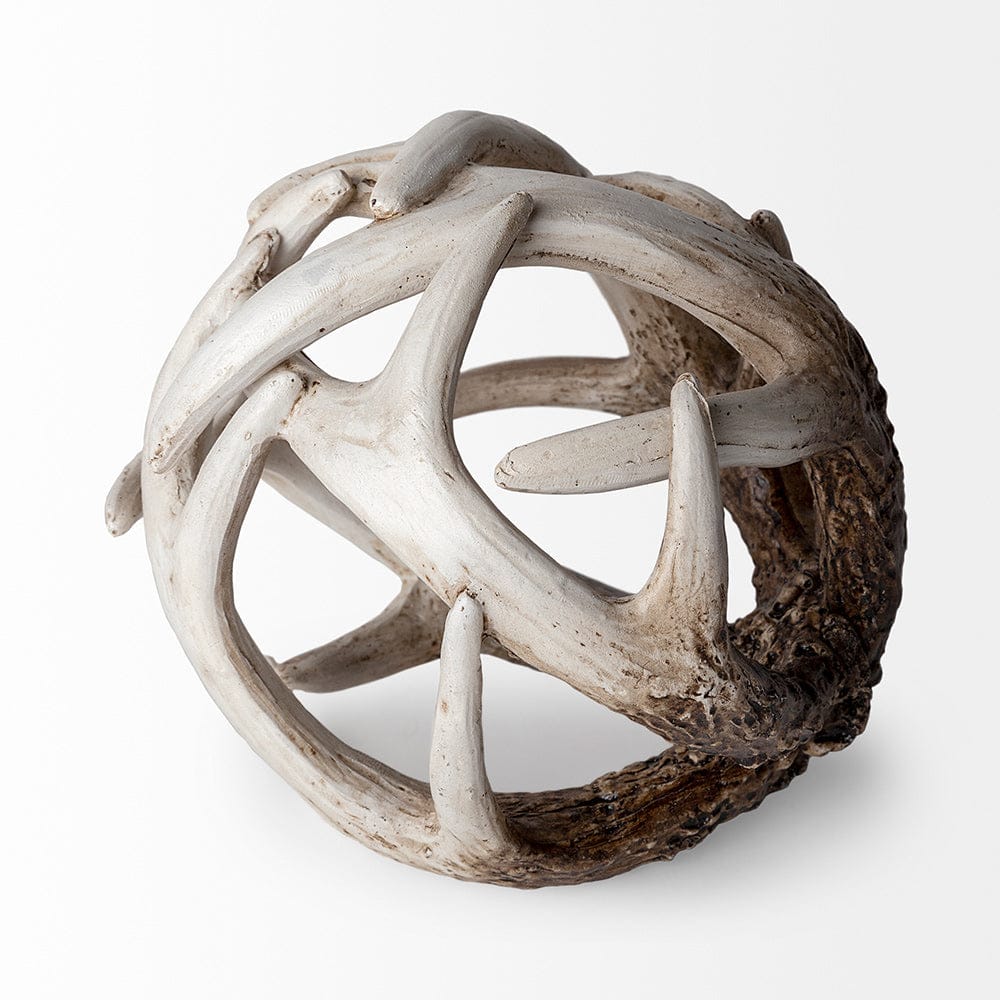 Mercana - Ramus I Small 5L x 5W Brown Antler Shaped Decorative Resin Orb Ball - 57800 view 3