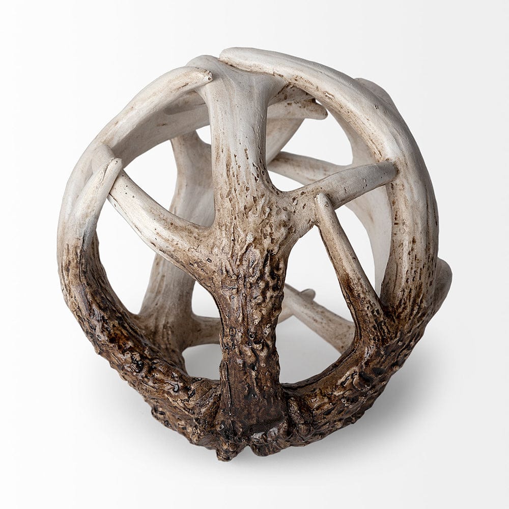 Mercana - Ramus I Small 5L x 5W Brown Antler Shaped Decorative Resin Orb Ball - 57800 view 4