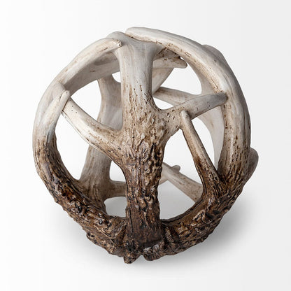 Mercana - Ramus I Small 5L x 5W Brown Antler Shaped Decorative Resin Orb Ball - 57800 view 4
