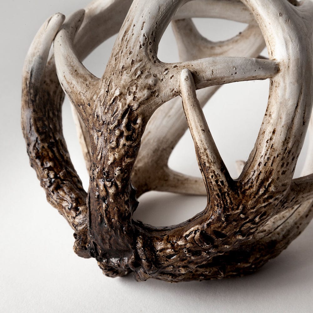 Mercana - Ramus I Small 5L x 5W Brown Antler Shaped Decorative Resin Orb Ball - 57800 view 5