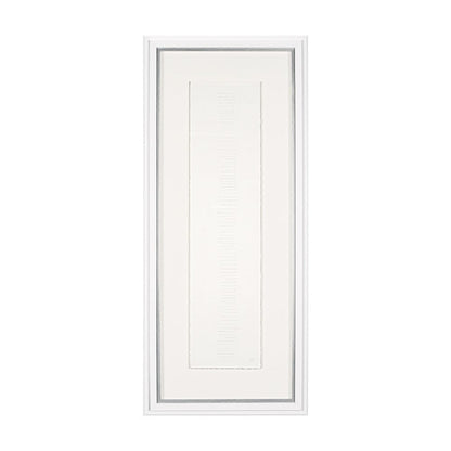 Mercana - Random Lines White by Studio M a handmade Original Framed Artwork under Glass - 15109 view 1