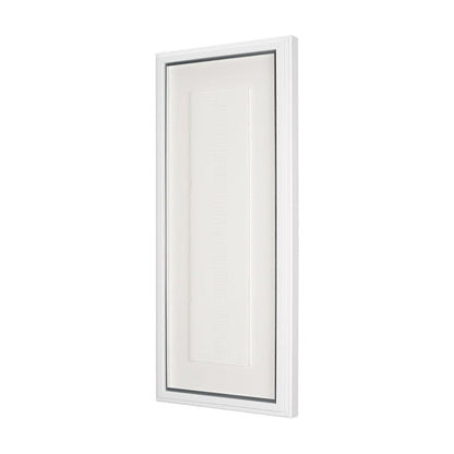 Mercana - Random Lines White by Studio M a handmade Original Framed Artwork under Glass - 15109 view 2