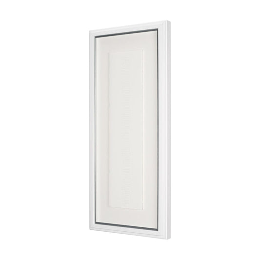 Mercana - Random Lines White by Studio M a handmade Original Framed Artwork under Glass - 15109 view 2