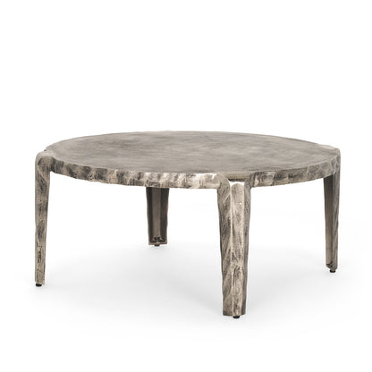 Mercana - Randy Silver Nickel Cast Aluminum Metal Coffee Table - 70619 view 1