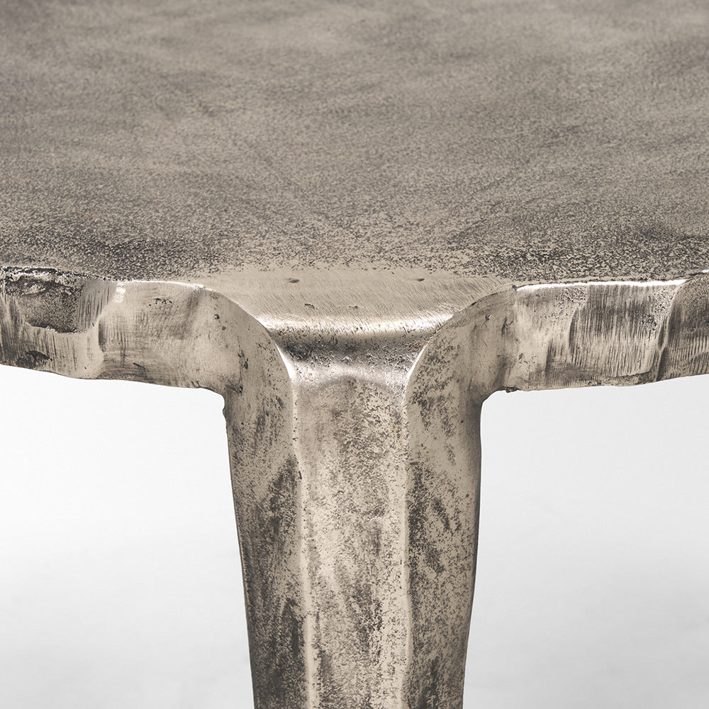 Mercana - Randy Silver Nickel Cast Aluminum Metal Coffee Table - 70619 view 4