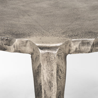 Mercana - Randy Silver Nickel Cast Aluminum Metal Coffee Table - 70619 view 4
