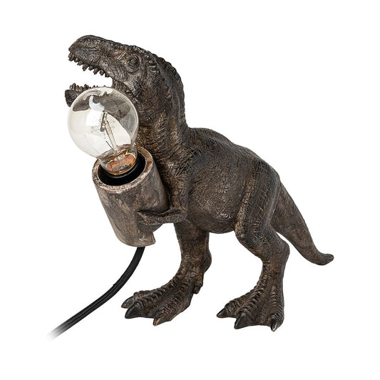 Mercana - Raptor 10.6"H Dark Tone Resin Tyrannosaurus Rex Table Lamp - 68924 view 1