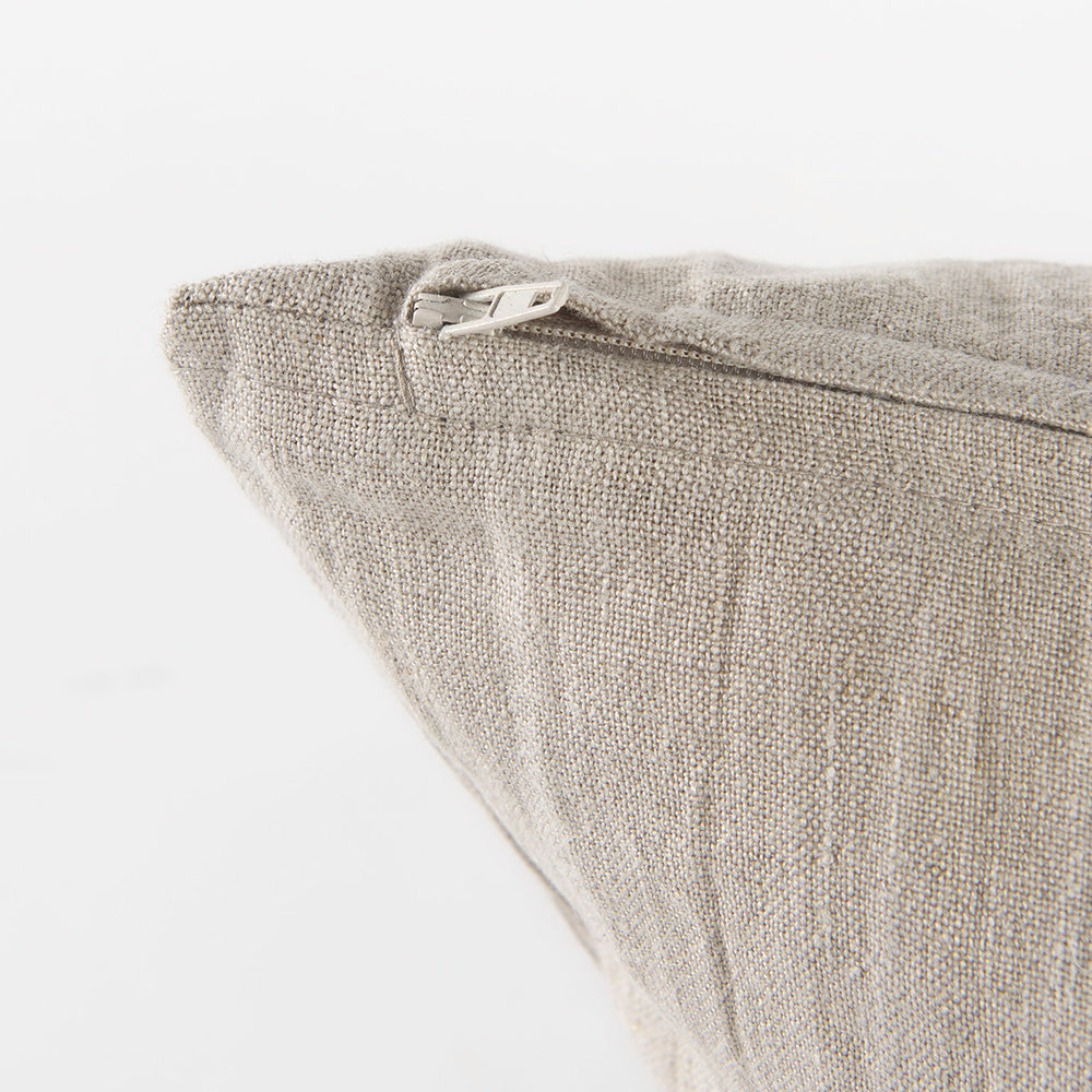 Mercana - Raquel 18L x 18W Beige and Black Fabric Plaid Decorative Pillow Cover - 69421 view 8