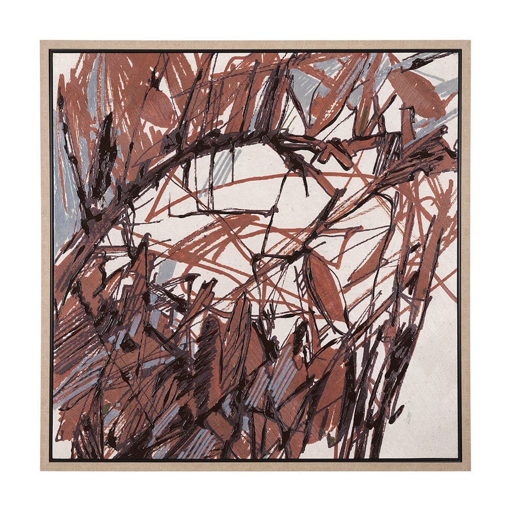 Mercana - Raveled by Mercana Studio a Hand Embellished Textured Framed Canvas - 102591-FL view 1