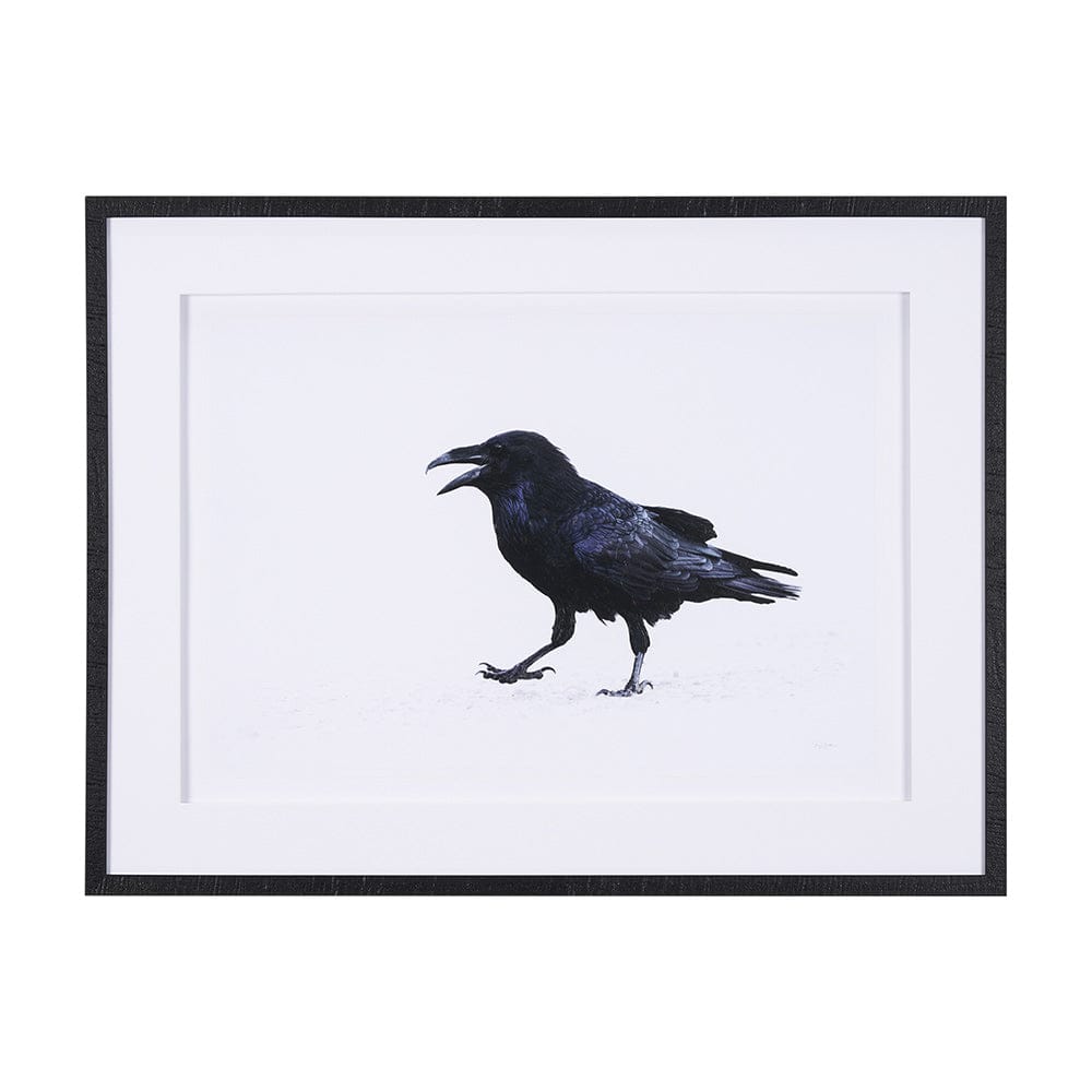 Mercana - Raven Beauty by Gary Blatter a Hand Embellished Textured Framed Art Print Matted under Glass - 15383 view 1