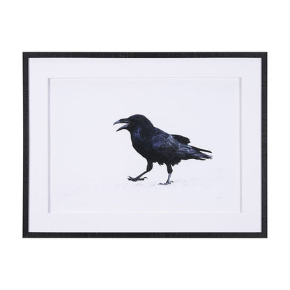 Mercana - Raven Beauty by Gary Blatter a Hand Embellished Textured Framed Art Print Matted under Glass - 15383 view 1