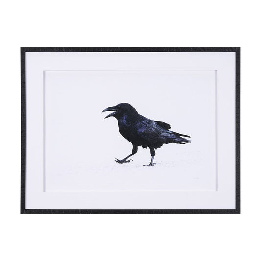 Mercana - Raven Beauty by Gary Blatter a Hand Embellished Textured Framed Art Print Matted under Glass - 15383 view 1