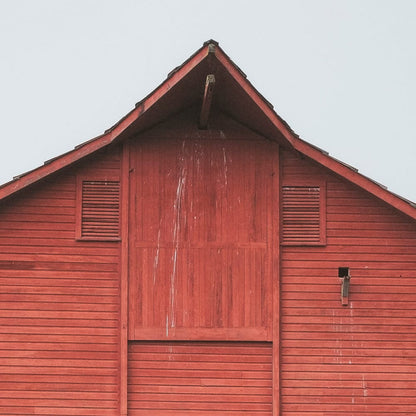 Mercana - Red Barn I by Mercana Studio a Hand Embellished Textured Framed Art Print Matted under Glass - 13435 view 7