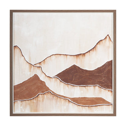 Mercana - Red Rock View by Studio M a handmade Original Framed Artwork under Glass - 15057 view 1
