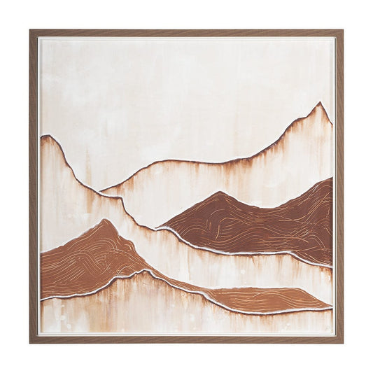 Mercana - Red Rock View by Studio M a handmade Original Framed Artwork under Glass - 15057 view 1