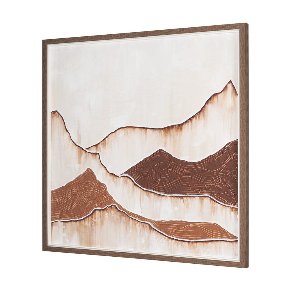 Mercana - Red Rock View by Studio M a handmade Original Framed Artwork under Glass - 15057 view 2