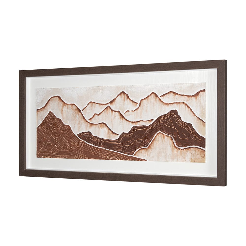 Mercana - Red Rock View I by Studio M a handmade Original Framed 3D Textured Artwork under Glass - 15032 view 2