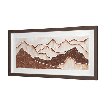 Mercana - Red Rock View I by Studio M a handmade Original Framed 3D Textured Artwork under Glass - 15032 view 2