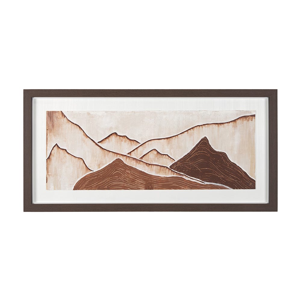 Mercana - Red Rock View II by Studio M a handmade Original Framed 3D Textured Artwork under Glass - 15033 view 1