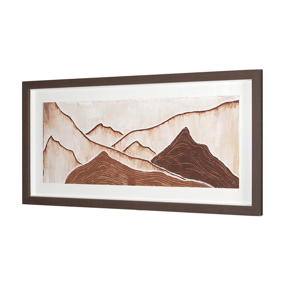 Mercana - Red Rock View II by Studio M a handmade Original Framed 3D Textured Artwork under Glass - 15033 view 2