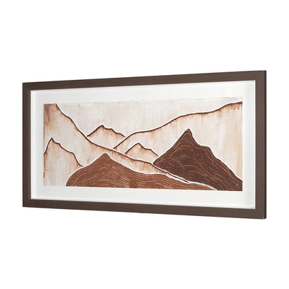 Mercana - Red Rock View II by Studio M a handmade Original Framed 3D Textured Artwork under Glass - 15033 view 2