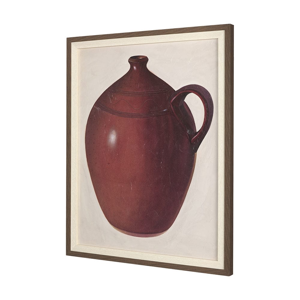 Mercana - Redware Jug by Mercana Studio a Hand Embellished Textured Framed Art Photograph - 14937 view 2