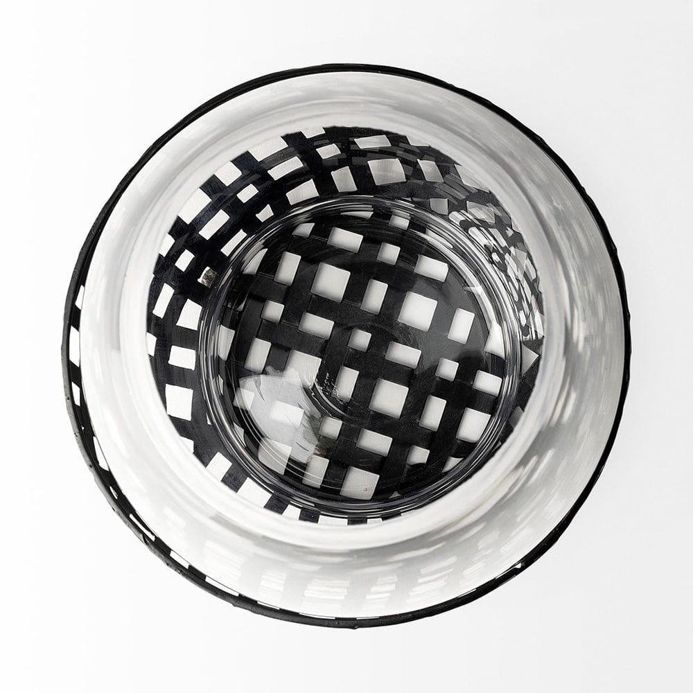 Mercana - Reena II Large Black Woven Metal Base Table Candle Holder - 68939_CLOSEOUT view 4