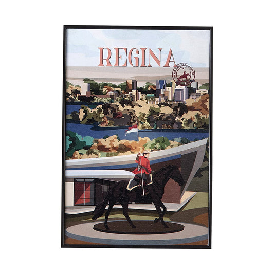 Mercana - Regina Go Canada SM by Mercana Studio a Hand Embellished Decograph Framed Art Print - 13766 view 1