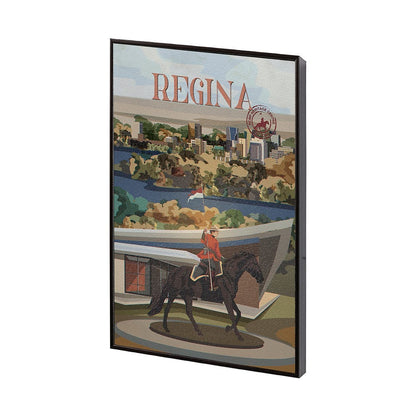 Mercana - Regina Go Canada SM by Mercana Studio a Hand Embellished Decograph Framed Art Print - 13766 view 3