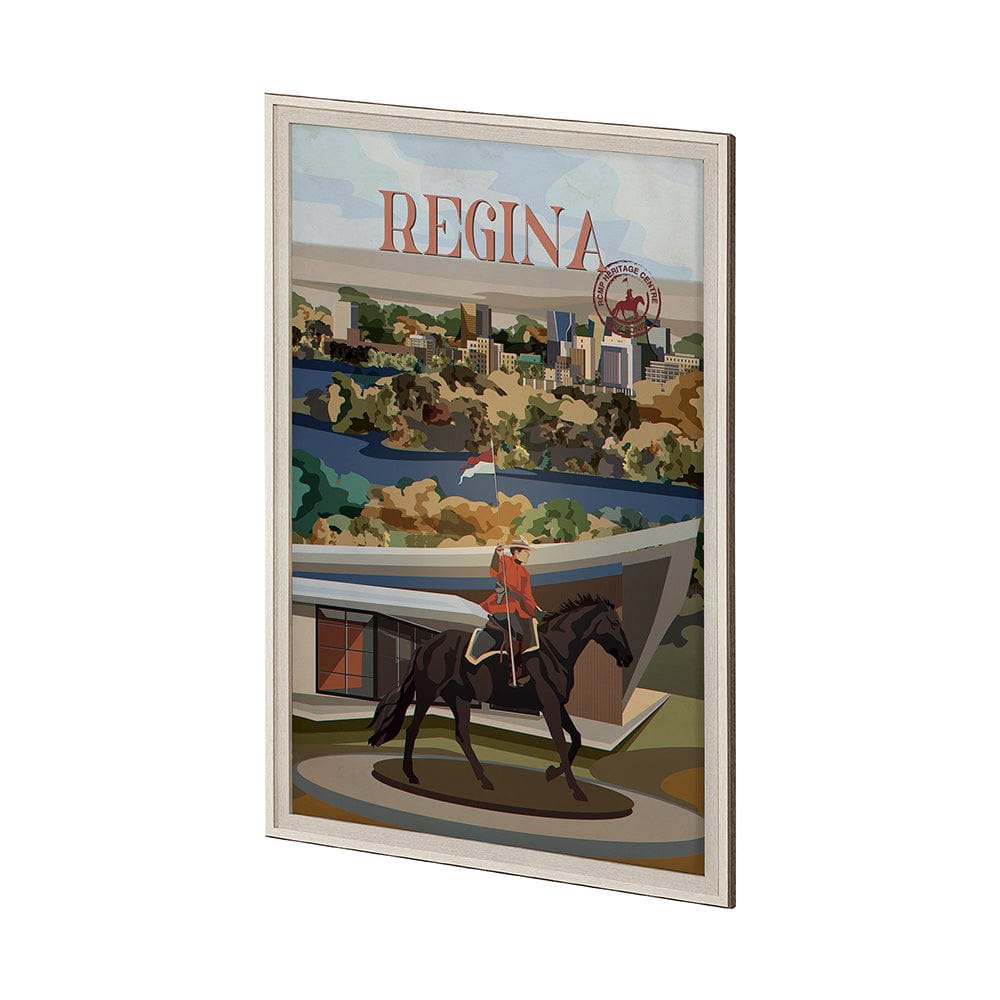 Mercana - Regina Go Canada XL by Mercana Studio a Hand Embellished Decograph Framed Art Print under Glass - 13799 view 2