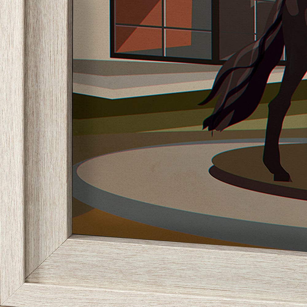 Mercana - Regina Go Canada XL by Mercana Studio a Hand Embellished Decograph Framed Art Print under Glass - 13799 view 5