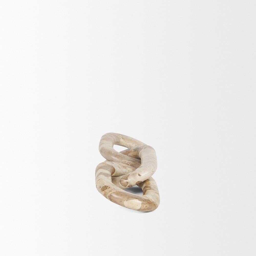 Mercana - Reinir Beige Marble Chain Link Decorative Object - 70706 view 3