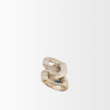 Mercana - Reinir Beige Marble Chain Link Decorative Object - 70706 view 3