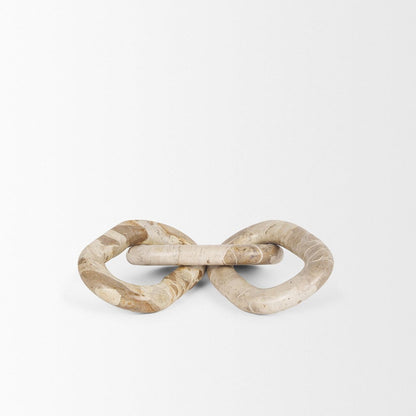 Mercana - Reinir Beige Marble Chain Link Decorative Object - 70706 view 5