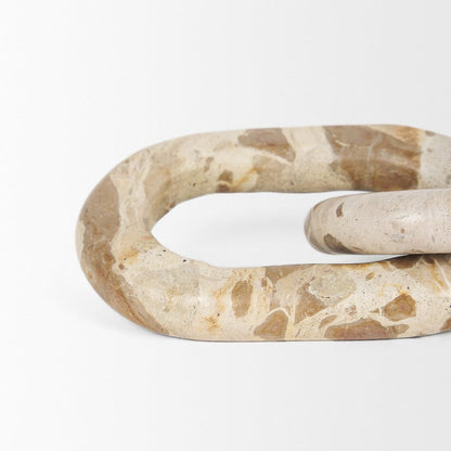 Mercana - Reinir Beige Marble Chain Link Decorative Object - 70706 view 7