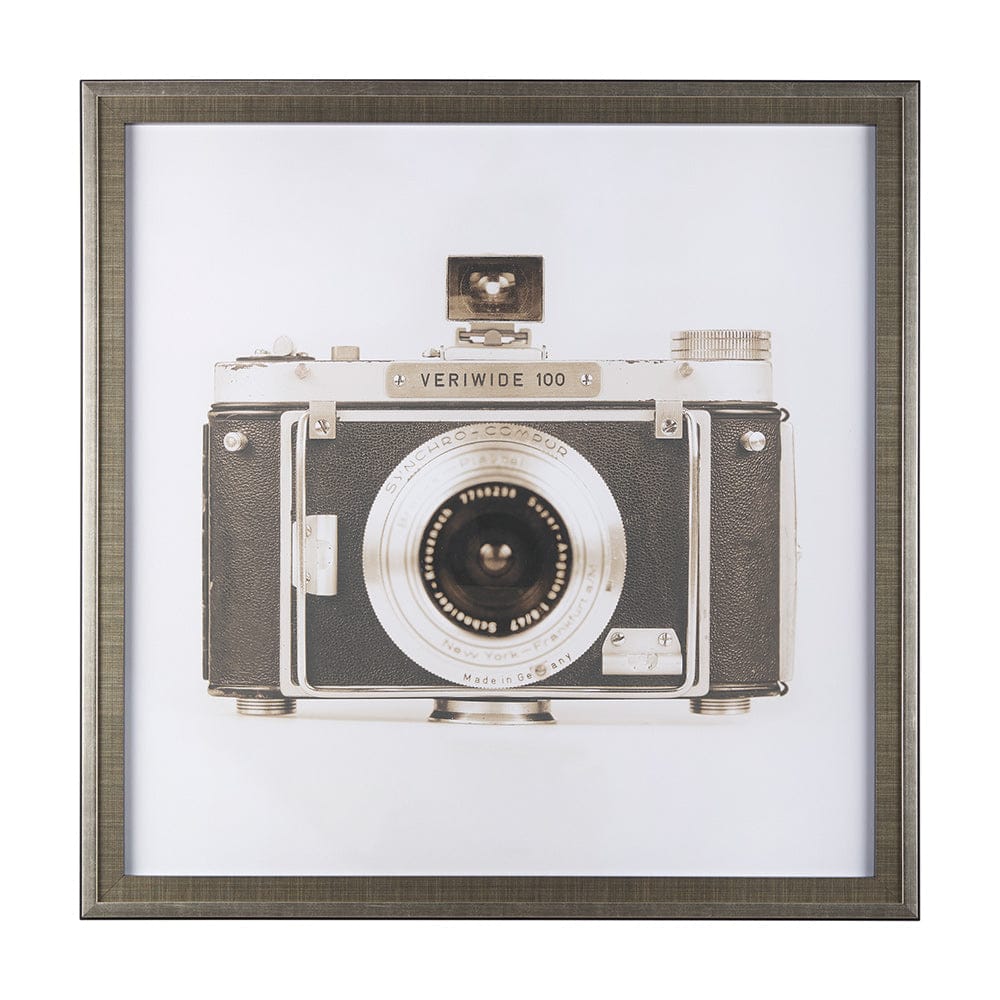 Mercana - Retro Camera I by Mercana Studio a Hand Embellished Textured Framed Art Print Matted under Glass - 14197 view 1