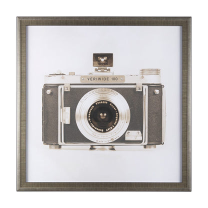 Mercana - Retro Camera I by Mercana Studio a Hand Embellished Textured Framed Art Print Matted under Glass - 14197 view 1